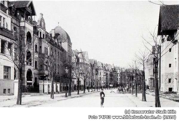 Siebengebirgsallee im Jahr 1920